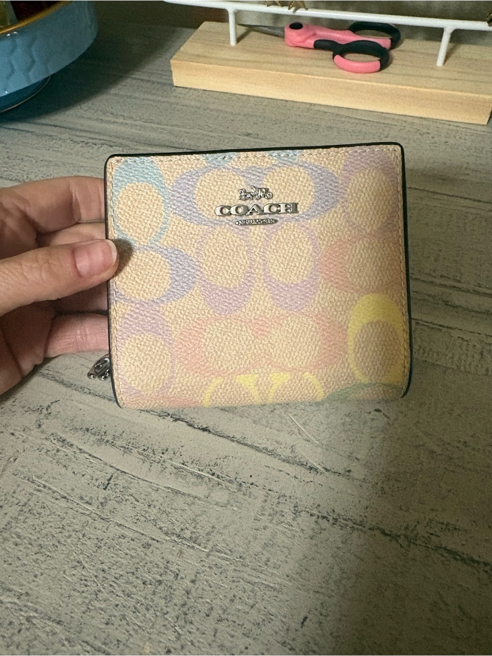 Coach Pastel Signature snap wallet - Multicolor Pastels